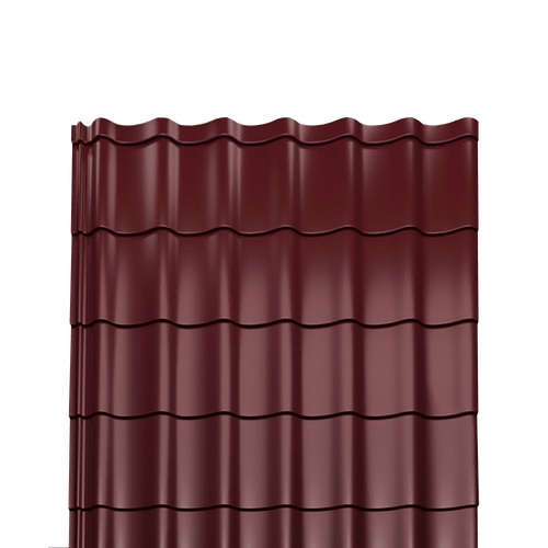 Металлочерепица полиэстер 0,4 RAL-3005 красное вино