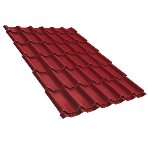 Профиль волновой Grand Line Classic 0,45 Drap Драп RAL 3005 красное вино