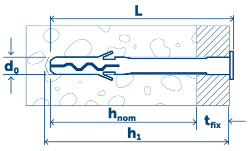 Sormat Дюбель‑гвоздь LYT UK SP электро оцинкованный 6/40